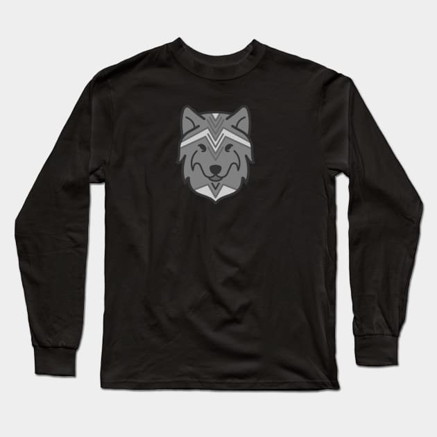 wolf Long Sleeve T-Shirt by Madhav